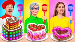Кулинарный Челлендж# Я против Бабушки # Укрась Торт Челлендж от Super Hyper DO