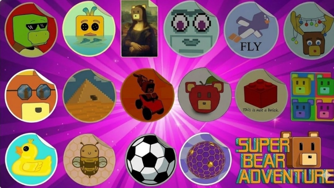 СКРЫТАЯ НАКЛЕЙКА ВСЕ НАКЛЕЙКИ РАЗБЛОКИРОВАНЫ Super Bear Adventure/Прохождение игры приключения Супер смотреть онлайн