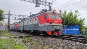 «В новый дом» Электровоз ВЛ10у - 754 с перегоняемыми в Туапсе электровозами ВЛ11.8 - 706, ВЛ11 - 409