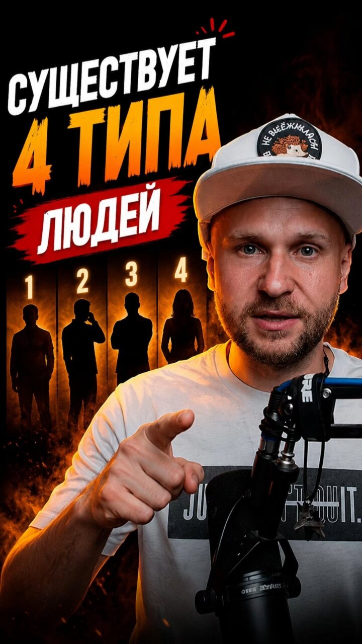Всех людей можно мысленно разделить на 4 типа 😎