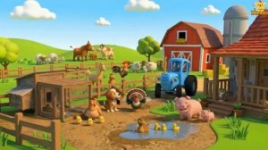 СИНИЙ ТРАКТОР В ДЕРЕВНЕ 🚜🚜🚜