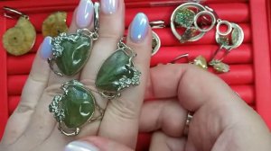 Каменная лавка( кольца распродажа, наборы в посеребрении и нейзильбере, кулоны 2 часть)