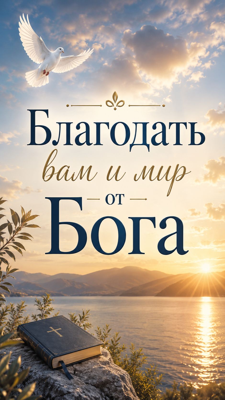 БЛАГОДАТЬ ВАМ И МИР ОТ БОГА!