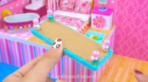 Миниатюрный картонный домик своими руками № 121 ❤️ Сделайте милый домик-сердечко с милой спальней, в