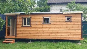 Баня из сухого бруса от СК «Бани», 7х2,3 м. Московская область, Чехов, июнь 2026