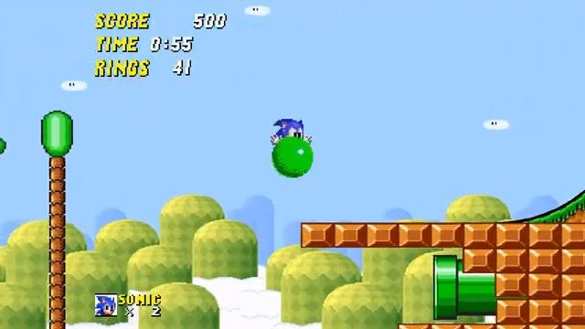 Sonic 2... 'Mushroom Kingdom Zone' (act 1)