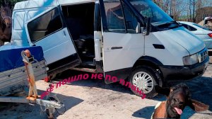 Газель покраска и установка сдвижной двери.Не удача