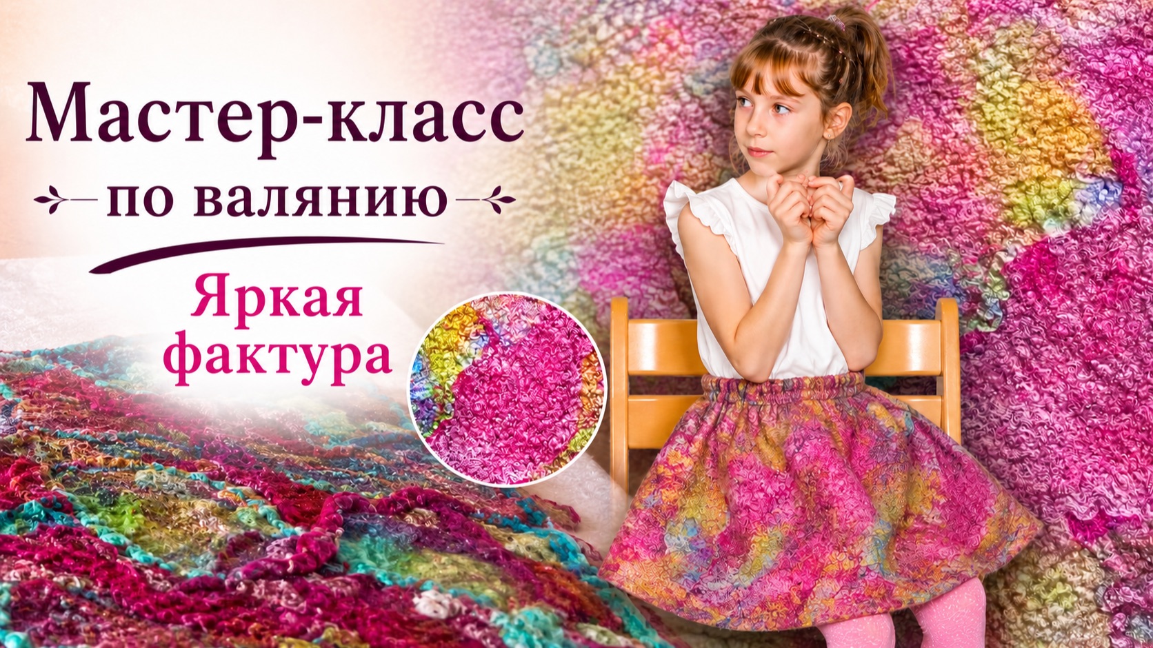 Как создать яркий декор из белых материалов и свалять юбку