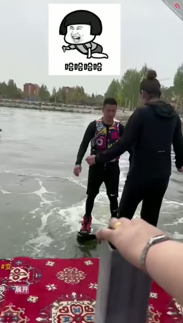 Flyboard. Искупал красавицу. Wetlook