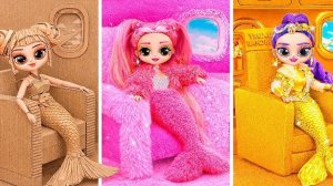 DIY Золотые, Картонные и Пушистые образы Русалок для K-Pop Охотниц на Демонов в самолете!