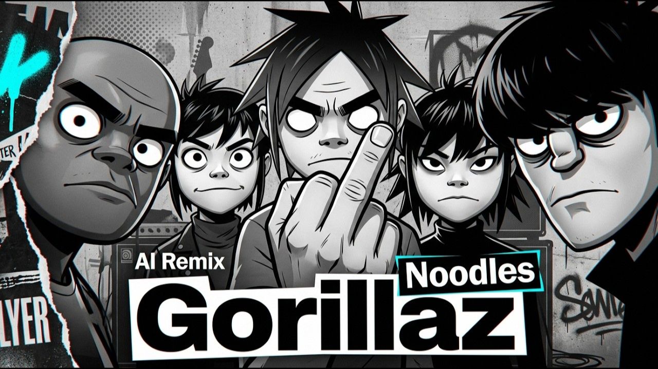 Noodles - Gorillaz Inspired Alt Hip-Hop for Digital Loners