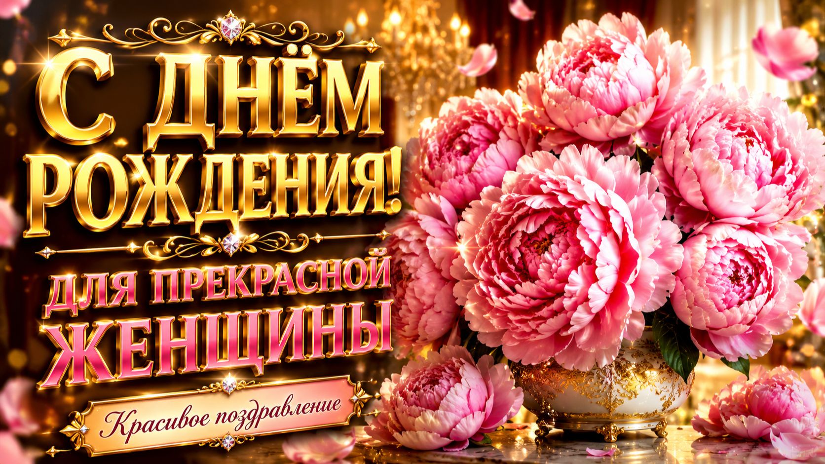 С днём рождения женщине! Красивое поздравление для мамы, подруги, сестры и коллеги