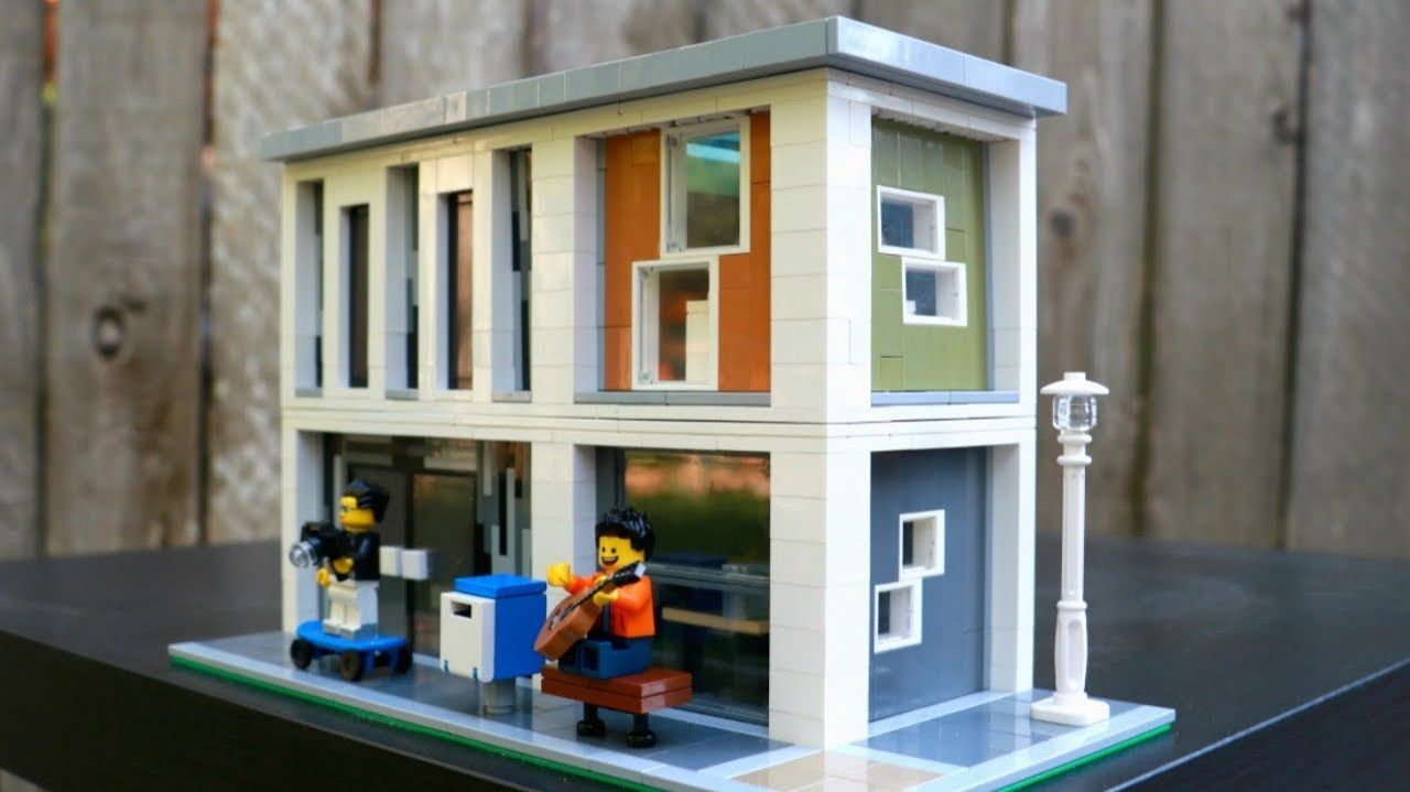 Модульное интернет-кафе LEGO MOC смотреть онлайн