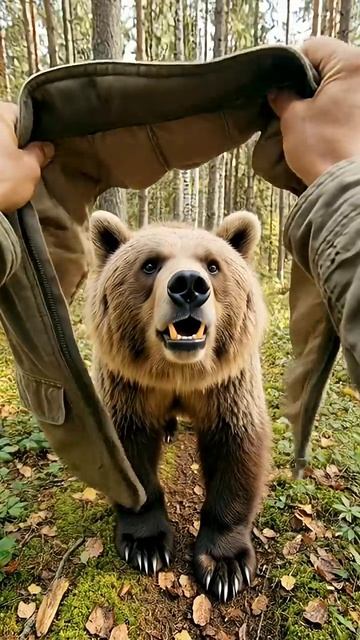 Что Если на Тебя Напал Медведь  #facts #animals #interesting