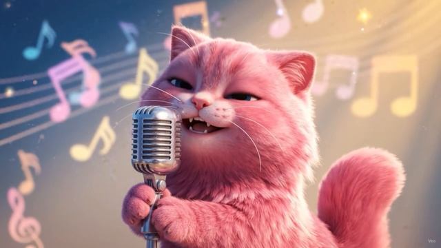 Песенка про котика , для детей , малышей  , мультики . Котик поет , песенка песенки