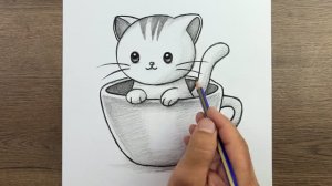 Как нарисовать простую кошку: пошаговый урок рисования кошки — для начинающих