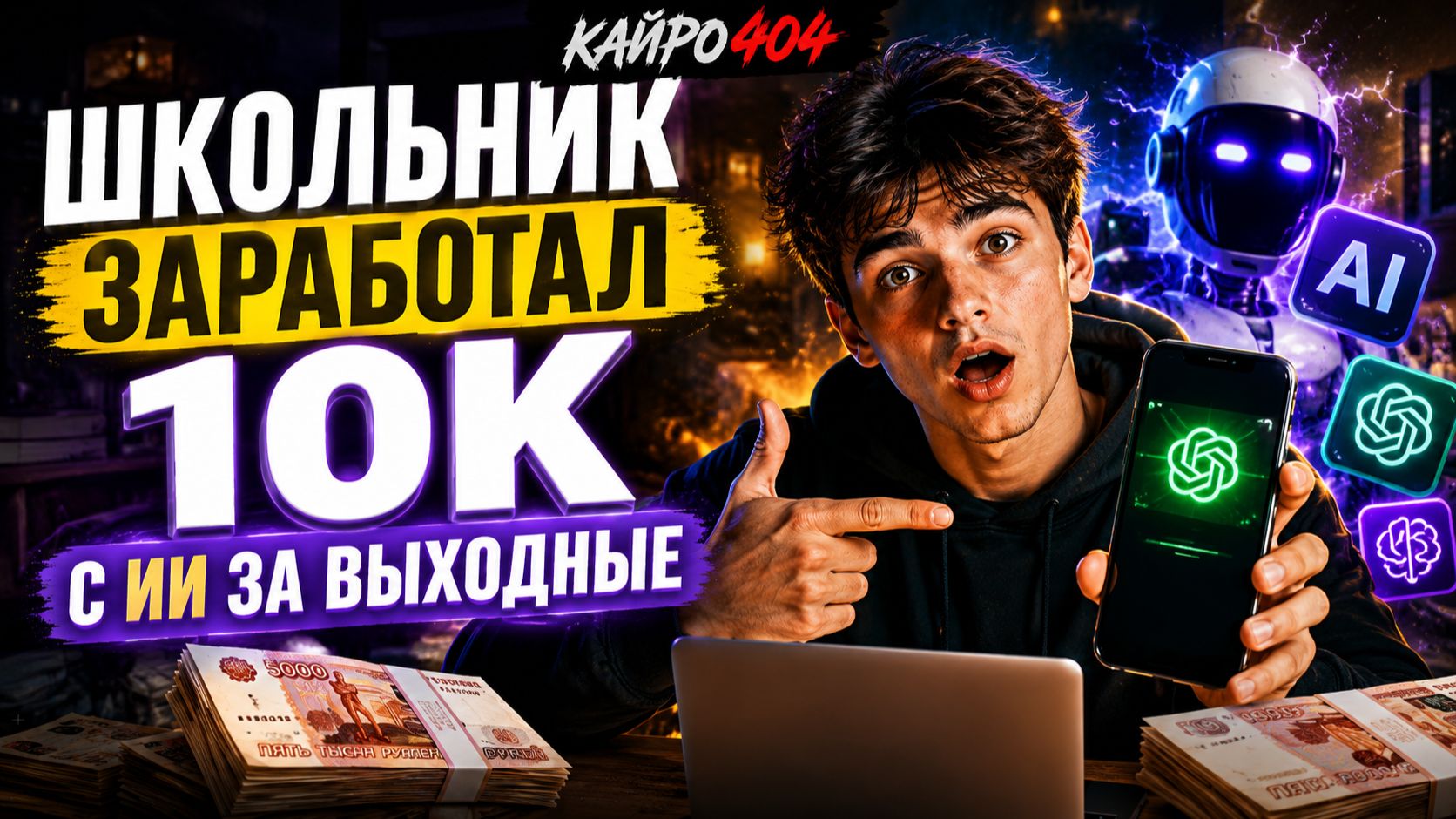 Школьник заработал 10к с ИИ за выходные