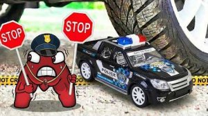 Неожиданный эксперимент 😱 Что станет с буквами? 🔤🚗 Мультики для детей