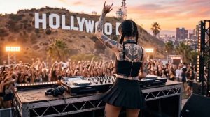 Dark House & Techno Mix  The Hollywood Sign Party  1 Hour Nonstop Deep Focus, Deep Work