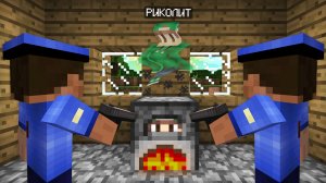 Я СПРЯТАЛСЯ В ПЕЧКЕ ОТ ПОЛИЦИИ В МАЙНКРАФТ | Риколит Minecraft