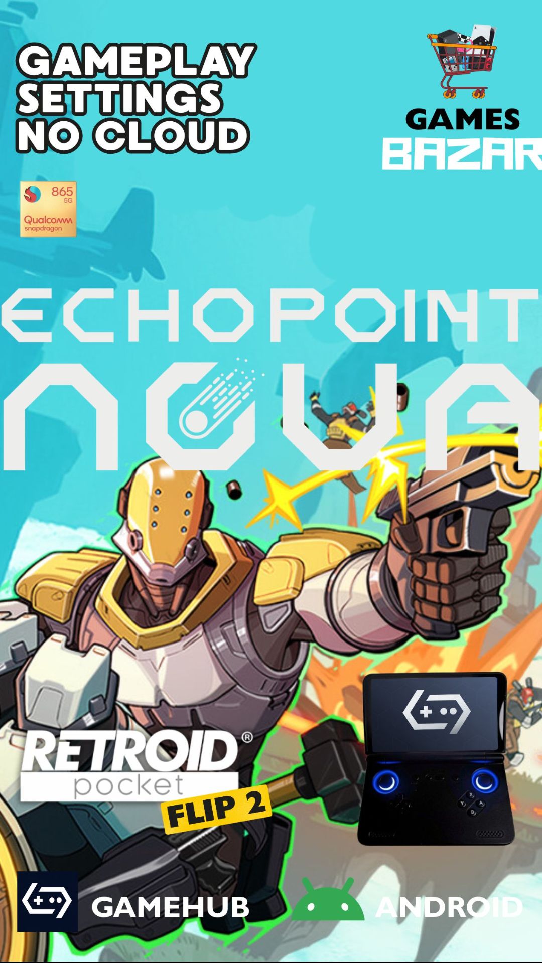 Echo Point Nova GameHub 6.0.8. Retroid Pocket Flip 2 настройки (settings) #gamehub #games