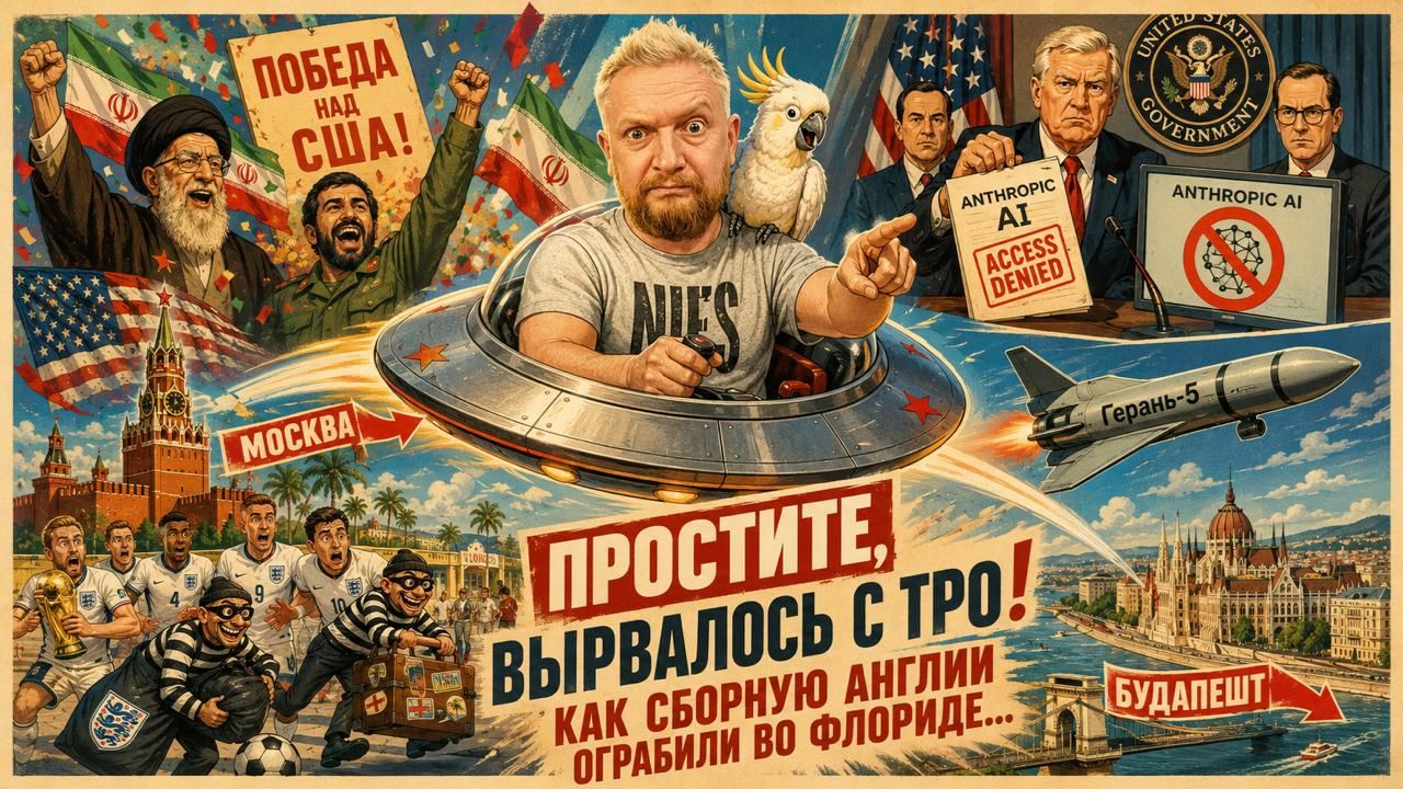 "Простите, вырвалось!" №439 | Английскую сборную обнесли во Флориде, победа Ирана над Трампом смотреть онлайн