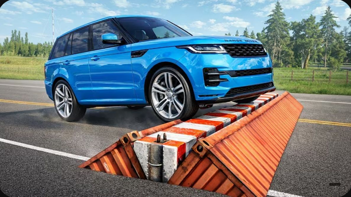 Автомобили против разрушительного лежачего полицейского #5 в BeamNG Drive! смотреть онлайн
