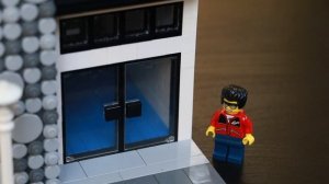 Модульный водный центр LEGO с аквариумом MOC