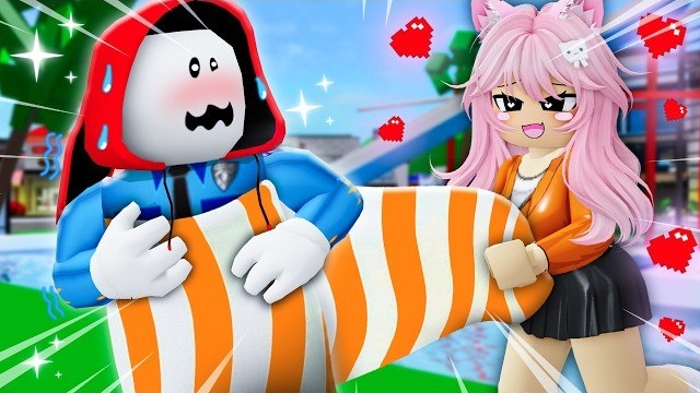 Полиция Джей-Джея попала в ловушку к сумасшедшей кибер-девушке-преступнице! Анимация Roblox