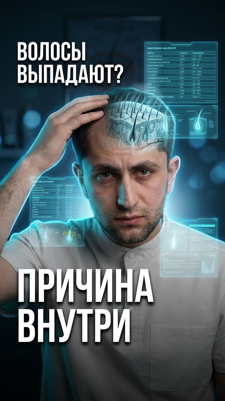 🔍 Три медицинские причины выпадения волос