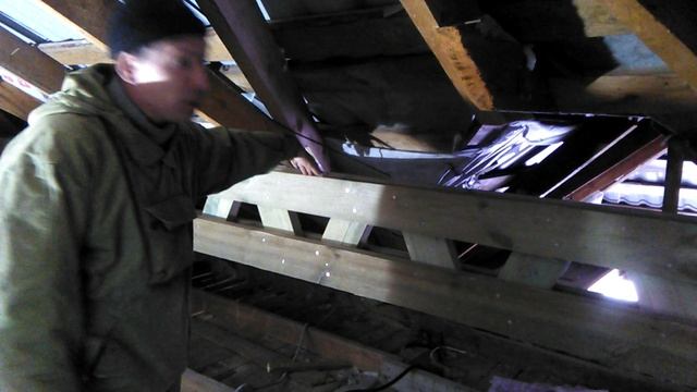 Исправление аварийной крыши Часть 2