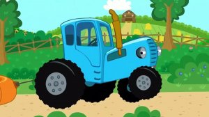 СИНИЙ ТРАКТОР В ДЕРЕВНЕ 🚜🚜🚜
