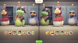 Играем в Party Animals на Xbox. Два джойстика, два игрока.