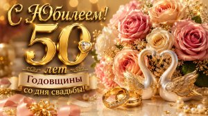 С юбилеем — 50 лет годовщины со дня свадьбы! Поздравление с золотой свадьбой