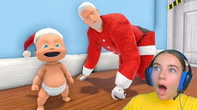 РЕБЕНОК в Жёлтом ВСТРЕТИЛ ДЕДА МОРОЗА Who's Your Daddy смотреть онлайн