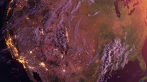 США из космоса 4K | Восход над Землёй | Бесплатный видеофутаж