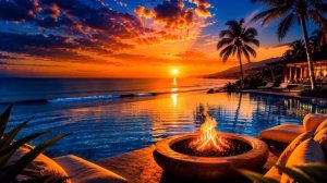 Summer Deep House 🌅 Sunset Pool Lounge Chillout Music Mix ｜ Tropical Ocean Vibes