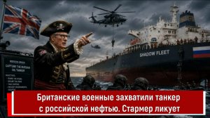 Британские военные захватили танкер с российской нефтью. Стармер ликует