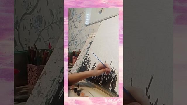 рисую большой рисунок на мольберте смотреть онлайн