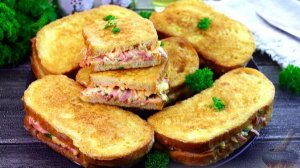 ГОРЯЧИЕ БУТЕРБРОДЫ С КОЛБАСОЙ И СЫРОМ