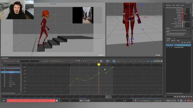 Animating a Character Climbing Stairs