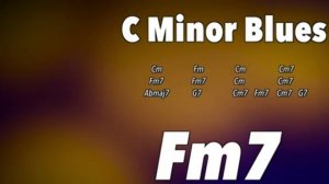 Blues Guitar Backing Track in Cm