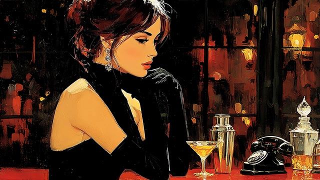 Shadows In Amber ｜ Vintage Noir Jazz For Unwinding After A Long Day