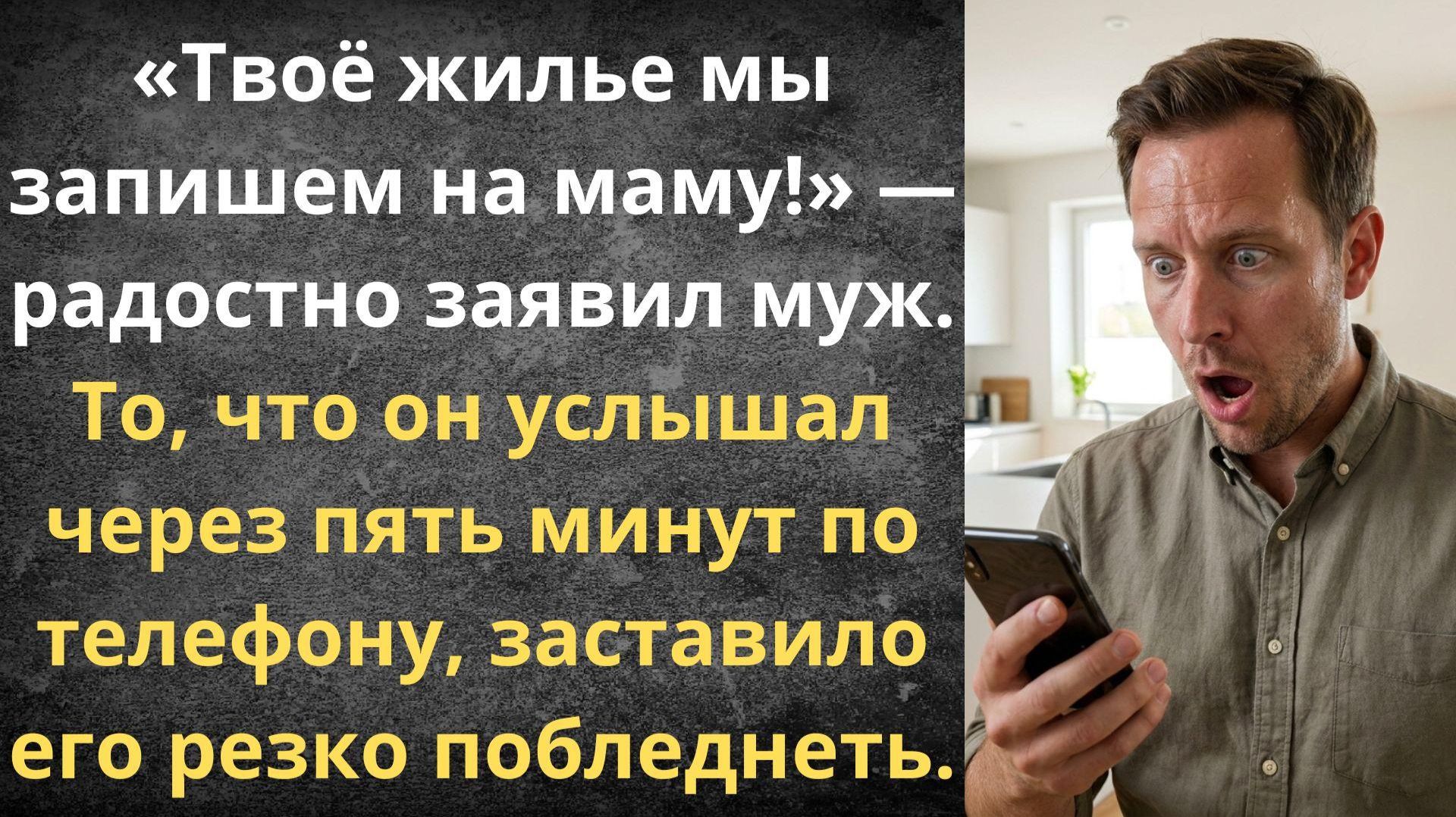 Оформим твою квартиру на маму | Истории из жизни