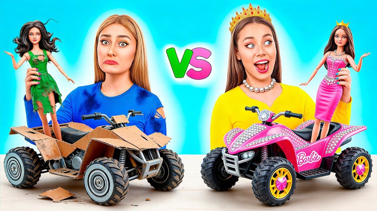 Строим Удивительный Кукольный Домик # Дорогой vs Дешевый Челлендж от Mega DO Challenge смотреть онлайн