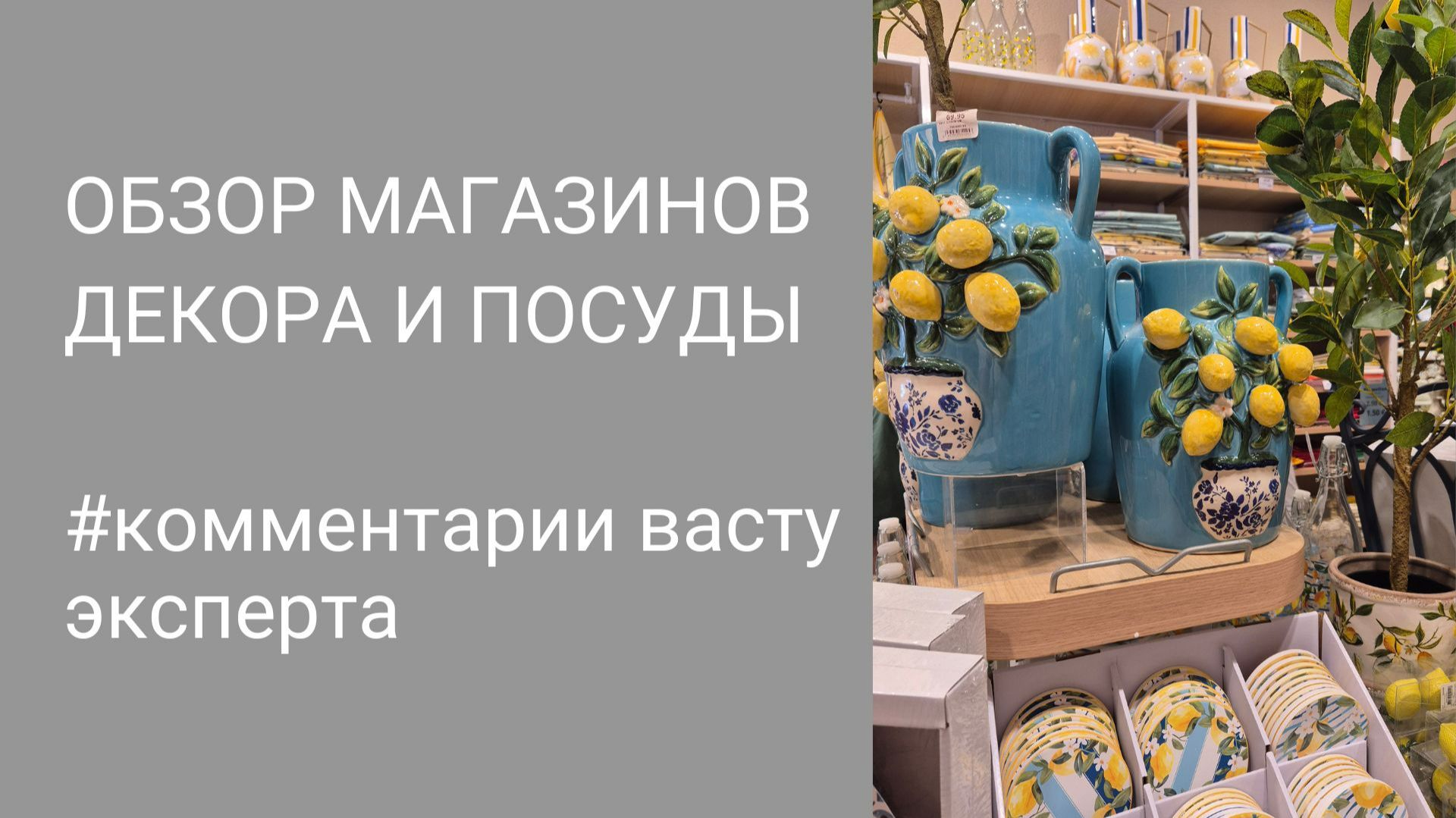 Обзор магазинов декора и посуды. Комментарии Васту эксперта