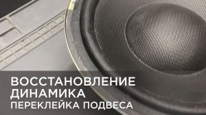 Восстановление динамика. Переклейка подвеса