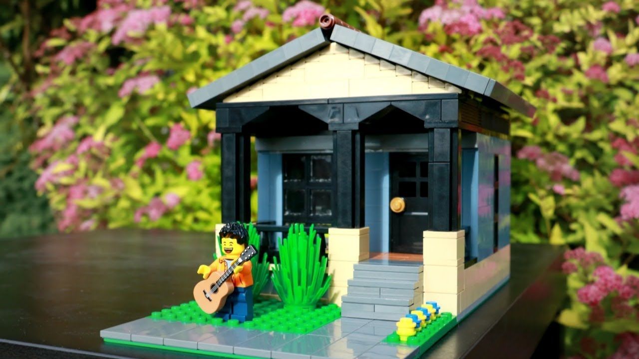 Городское бунгало в винтажном стиле LEGO MOC смотреть онлайн