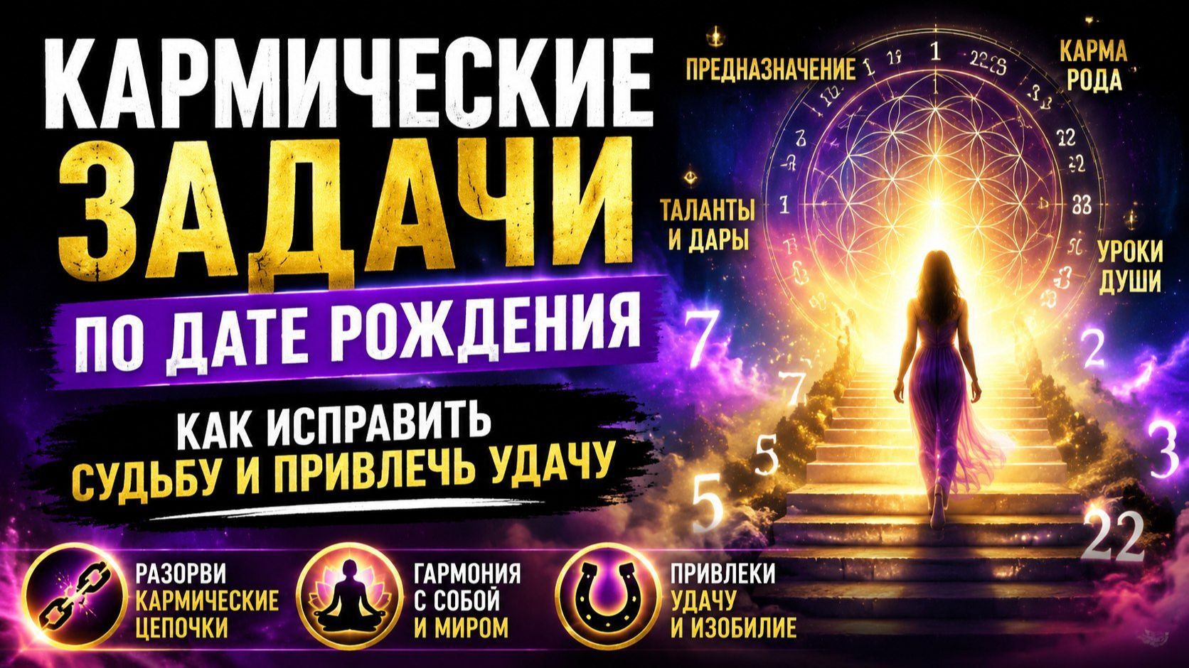Кармические задачи по дате рождения. Как исправить судьбу и привлечь удачу.