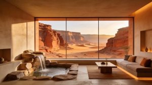 brutalist ambient ｜｜ pool house ｜｜ canyon sanctuary